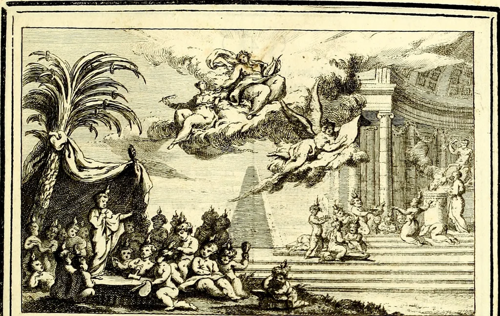 An illustration from Iconologie tirée de divers auteurs : ouvrage utile aux gens de lettres, aux poëtes, aux artistes, & généralement à tous les amateurs des beaux arts, 1759, leaf 14