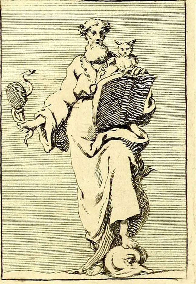 An illustration from Iconologie tirée de divers auteurs : ouvrage utile aux gens de lettres, aux poëtes, aux artistes, & généralement à tous les amateurs des beaux arts, 1759, leaf 140