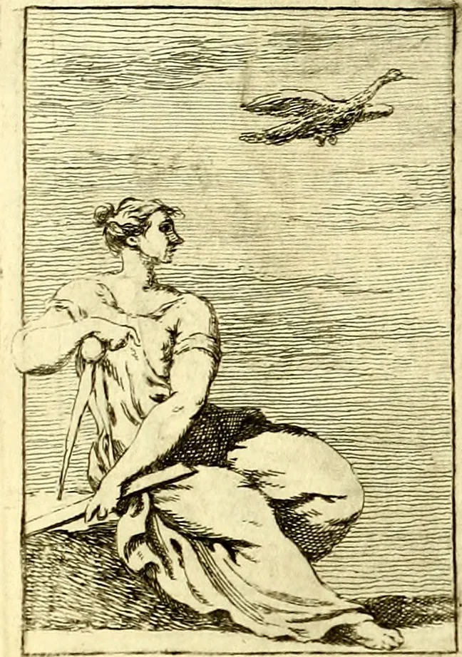 An illustration from Iconologie tirée de divers auteurs : ouvrage utile aux gens de lettres, aux poëtes, aux artistes, & généralement à tous les amateurs des beaux arts, 1759, leaf 142