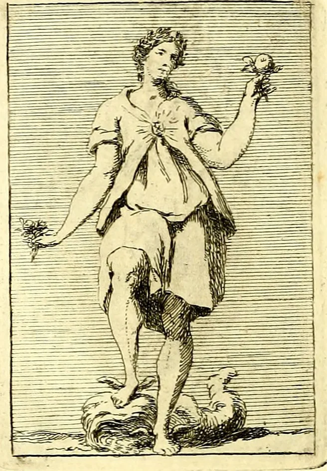 An illustration from Iconologie tirée de divers auteurs : ouvrage utile aux gens de lettres, aux poëtes, aux artistes, & généralement à tous les amateurs des beaux arts, 1759, leaf 145