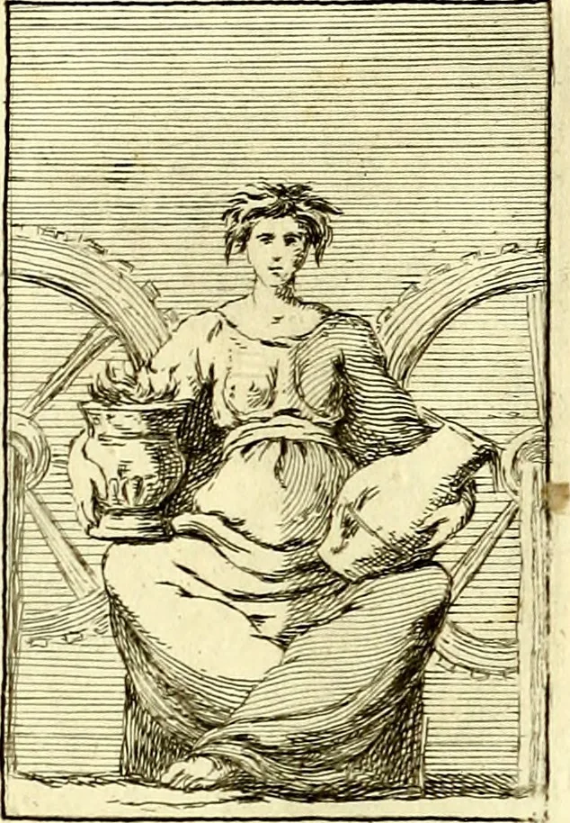 An illustration from Iconologie tirée de divers auteurs : ouvrage utile aux gens de lettres, aux poëtes, aux artistes, & généralement à tous les amateurs des beaux arts, 1759, leaf 148