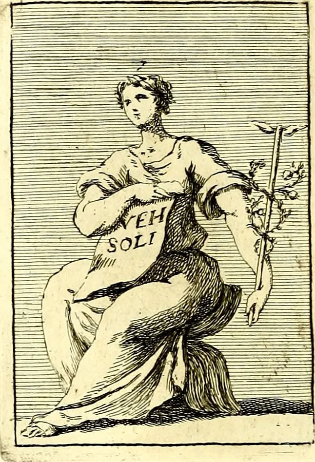 An illustration from Iconologie tirée de divers auteurs : ouvrage utile aux gens de lettres, aux poëtes, aux artistes, & généralement à tous les amateurs des beaux arts, 1759, leaf 151