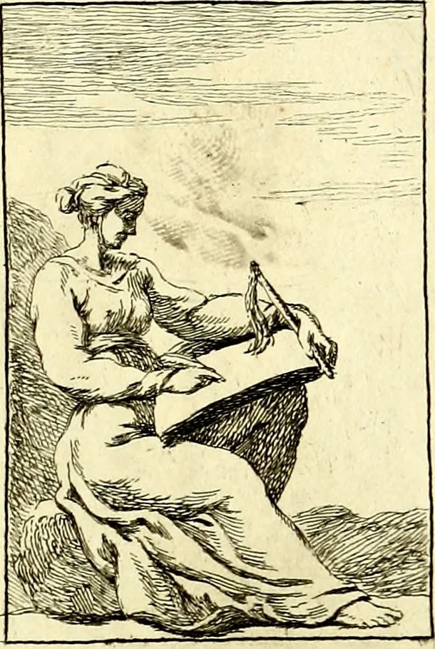 An illustration from Iconologie tirée de divers auteurs : ouvrage utile aux gens de lettres, aux poëtes, aux artistes, & généralement à tous les amateurs des beaux arts, 1759, leaf 154