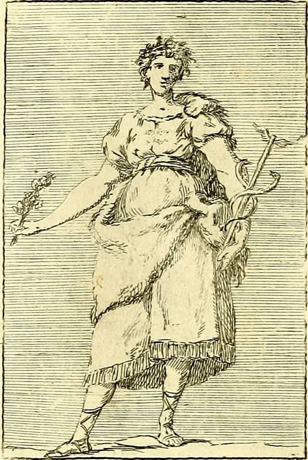 An illustration from Iconologie tirée de divers auteurs : ouvrage utile aux gens de lettres, aux poëtes, aux artistes, & généralement à tous les amateurs des beaux arts, 1759, leaf 169