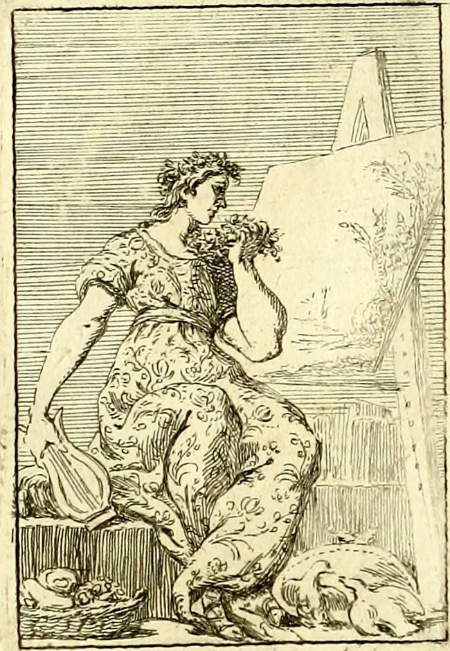 An illustration from Iconologie tirée de divers auteurs : ouvrage utile aux gens de lettres, aux poëtes, aux artistes, & généralement à tous les amateurs des beaux arts, 1759, leaf 172