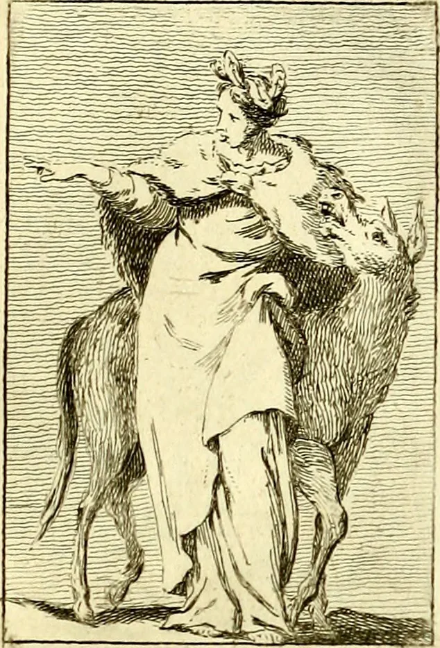 An illustration from Iconologie tirée de divers auteurs : ouvrage utile aux gens de lettres, aux poëtes, aux artistes, & généralement à tous les amateurs des beaux arts, 1759, leaf 174