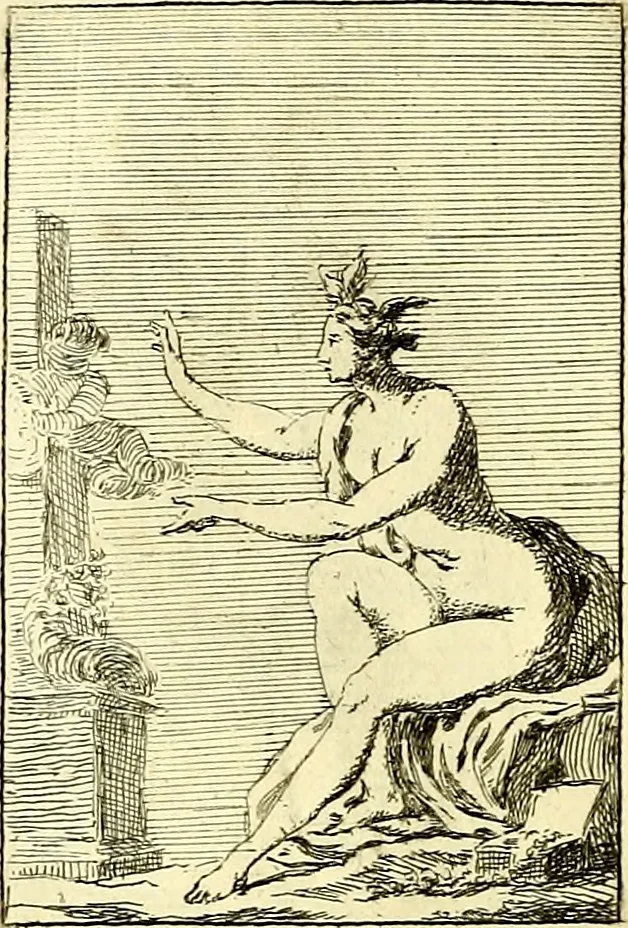 An illustration from Iconologie tirée de divers auteurs : ouvrage utile aux gens de lettres, aux poëtes, aux artistes, & généralement à tous les amateurs des beaux arts, 1759, leaf 177