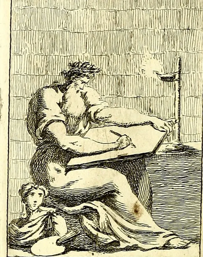 An illustration from Iconologie tirée de divers auteurs : ouvrage utile aux gens de lettres, aux poëtes, aux artistes, & généralement à tous les amateurs des beaux arts, 1759, leaf 179