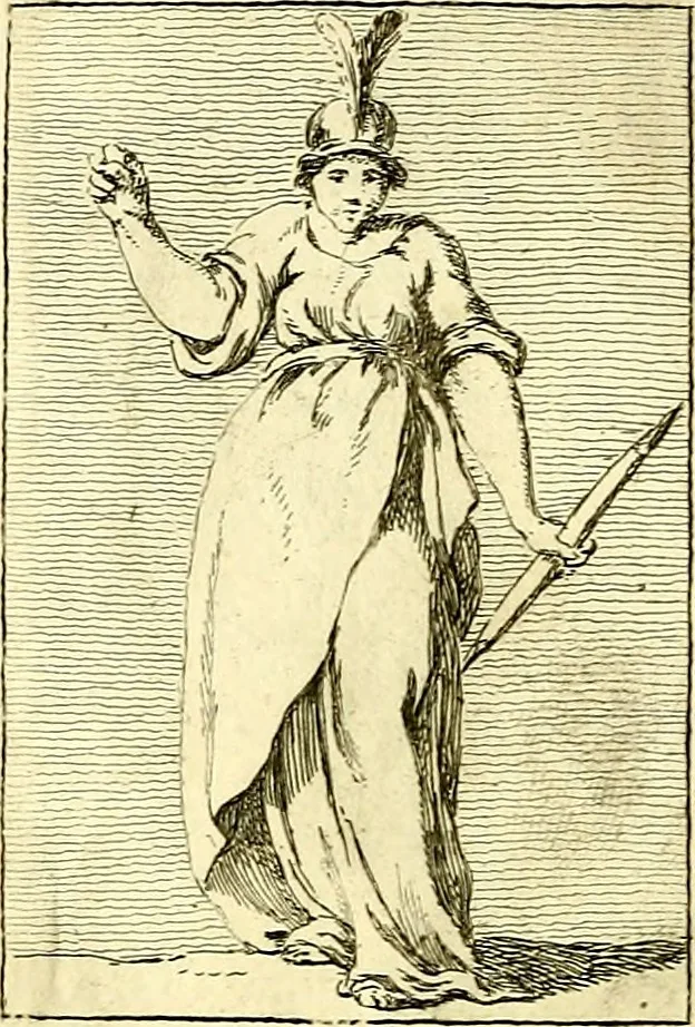 An illustration from Iconologie tirée de divers auteurs : ouvrage utile aux gens de lettres, aux poëtes, aux artistes, & généralement à tous les amateurs des beaux arts, 1759, leaf 183