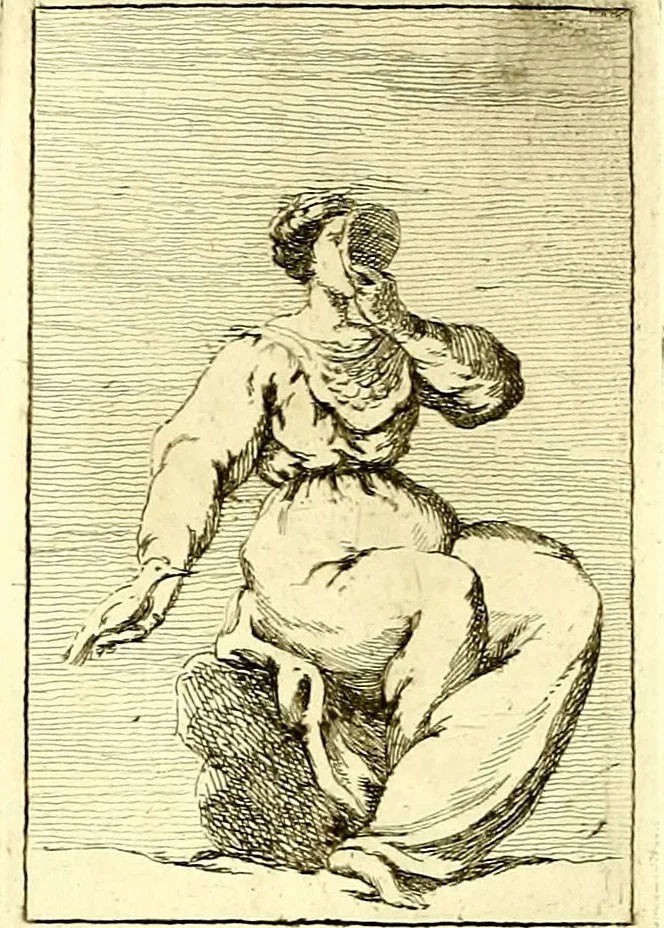 An illustration from Iconologie tirée de divers auteurs : ouvrage utile aux gens de lettres, aux poëtes, aux artistes, & généralement à tous les amateurs des beaux arts, 1759, leaf 189