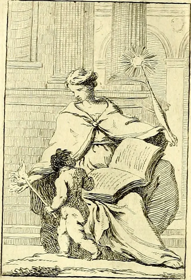 An illustration from Iconologie tirée de divers auteurs : ouvrage utile aux gens de lettres, aux poëtes, aux artistes, & généralement à tous les amateurs des beaux arts, 1759, leaf 193