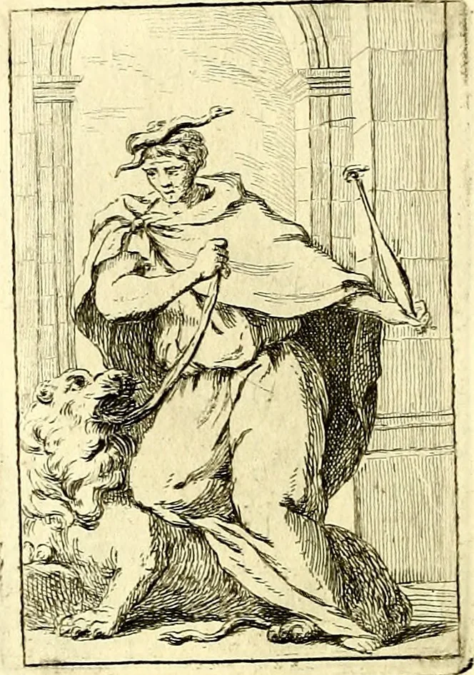 An illustration from Iconologie tirée de divers auteurs : ouvrage utile aux gens de lettres, aux poëtes, aux artistes, & généralement à tous les amateurs des beaux arts, 1759, leaf 195