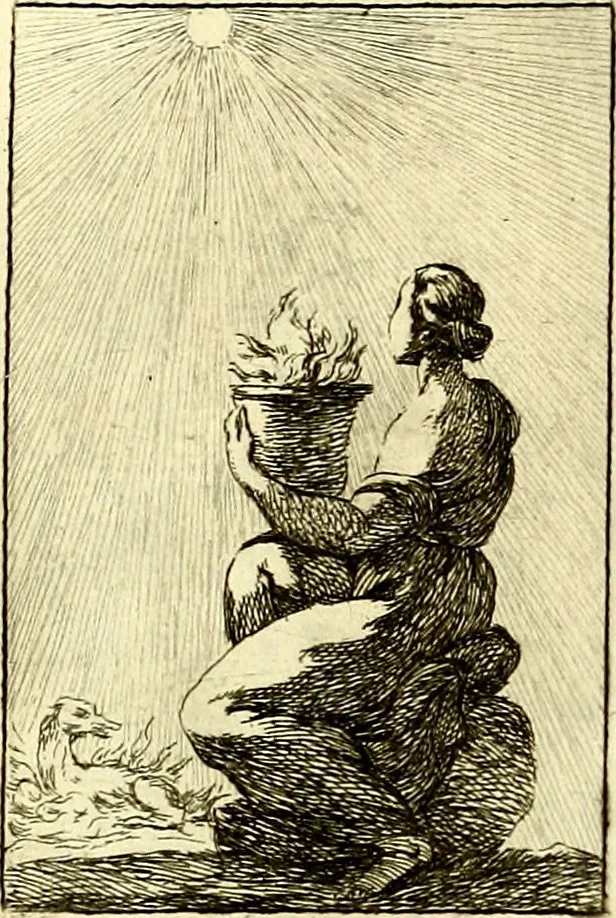 An illustration from Iconologie tirée de divers auteurs : ouvrage utile aux gens de lettres, aux poëtes, aux artistes, & généralement à tous les amateurs des beaux arts, 1759, leaf 204
