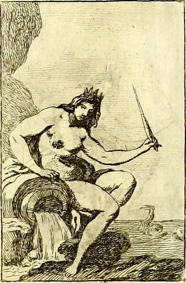 An illustration from Iconologie tirée de divers auteurs : ouvrage utile aux gens de lettres, aux poëtes, aux artistes, & généralement à tous les amateurs des beaux arts, 1759, leaf 206