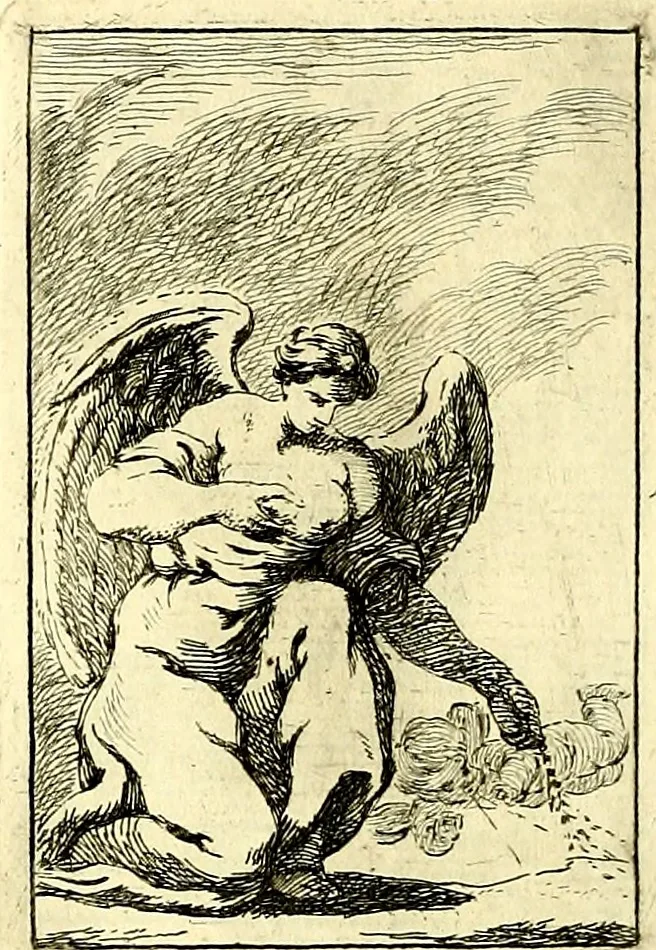 An illustration from Iconologie tirée de divers auteurs : ouvrage utile aux gens de lettres, aux poëtes, aux artistes, & généralement à tous les amateurs des beaux arts, 1759, leaf 219
