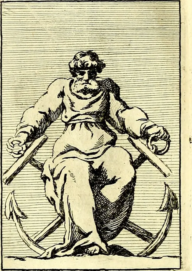 An illustration from Iconologie tirée de divers auteurs : ouvrage utile aux gens de lettres, aux poëtes, aux artistes, & généralement à tous les amateurs des beaux arts, 1759, leaf 221