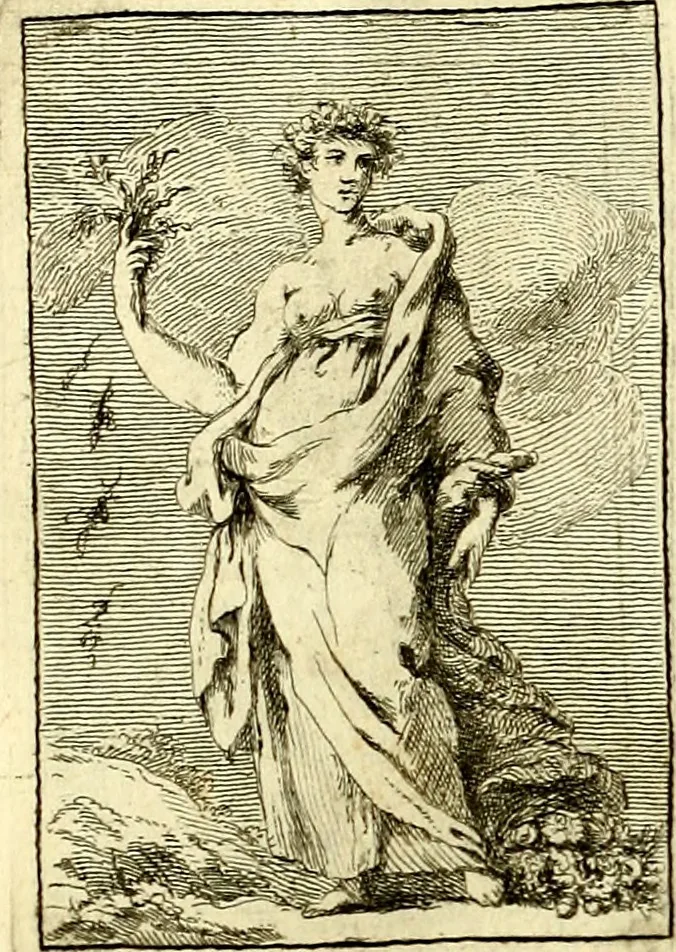 An illustration from Iconologie tirée de divers auteurs : ouvrage utile aux gens de lettres, aux poëtes, aux artistes, & généralement à tous les amateurs des beaux arts, 1759, leaf 28