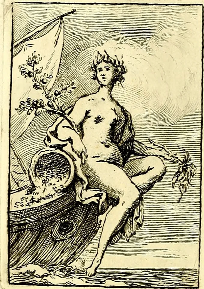 An illustration from Iconologie tirée de divers auteurs : ouvrage utile aux gens de lettres, aux poëtes, aux artistes, & généralement à tous les amateurs des beaux arts, 1759, leaf 29