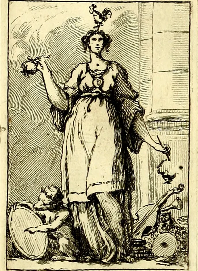 An illustration from Iconologie tirée de divers auteurs : ouvrage utile aux gens de lettres, aux poëtes, aux artistes, & généralement à tous les amateurs des beaux arts, 1759, leaf 32