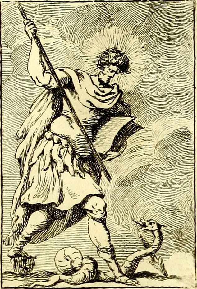 An illustration from Iconologie tirée de divers auteurs : ouvrage utile aux gens de lettres, aux poëtes, aux artistes, & généralement à tous les amateurs des beaux arts, 1759, leaf 34