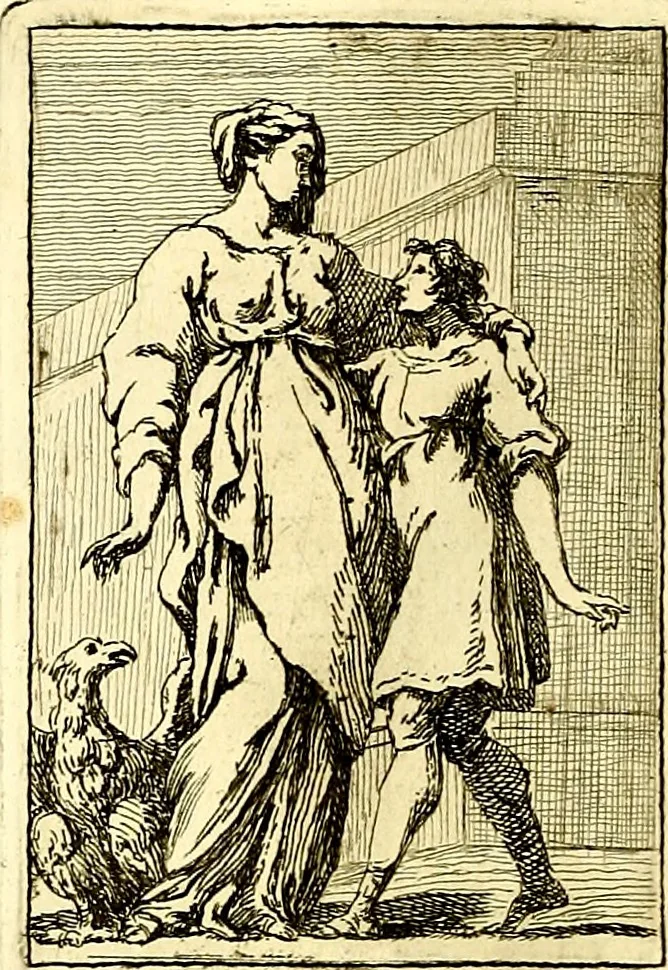 An illustration from Iconologie tirée de divers auteurs : ouvrage utile aux gens de lettres, aux poëtes, aux artistes, & généralement à tous les amateurs des beaux arts, 1759, leaf 37