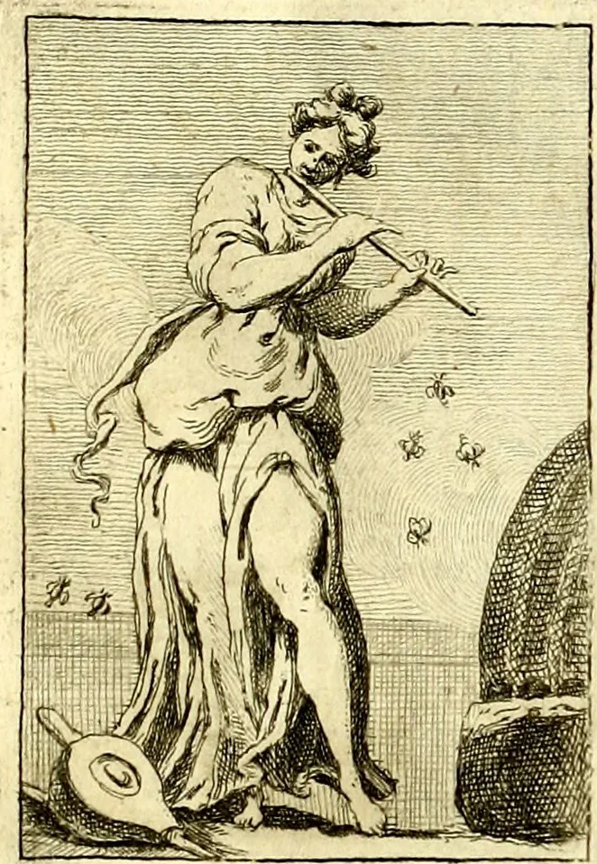 An illustration from Iconologie tirée de divers auteurs : ouvrage utile aux gens de lettres, aux poëtes, aux artistes, & généralement à tous les amateurs des beaux arts, 1759, leaf 38