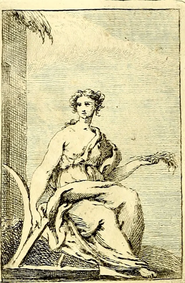 An illustration from Iconologie tirée de divers auteurs : ouvrage utile aux gens de lettres, aux poëtes, aux artistes, & généralement à tous les amateurs des beaux arts, 1759, leaf 43