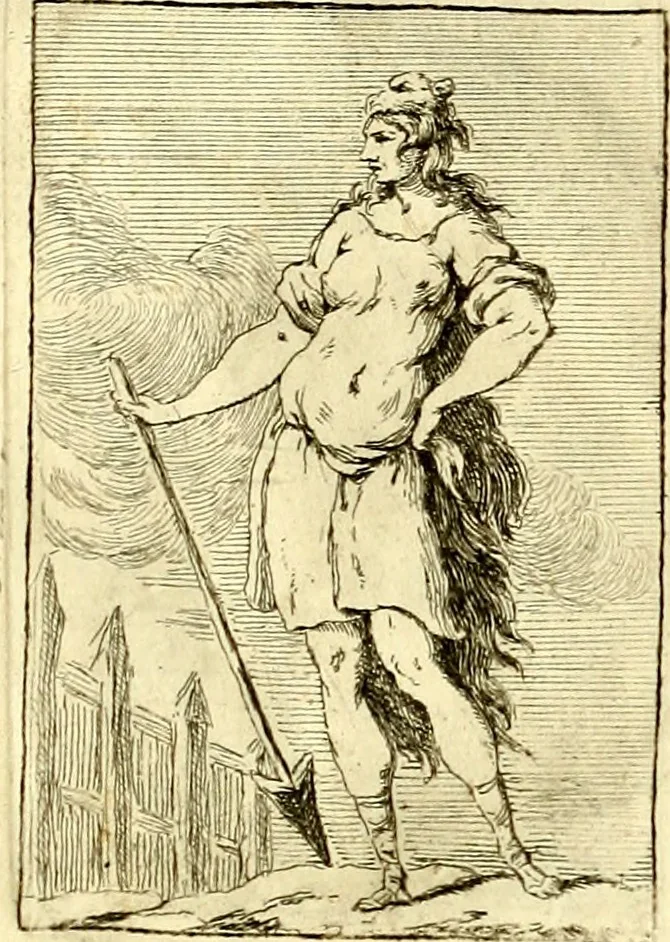 An illustration from Iconologie tirée de divers auteurs : ouvrage utile aux gens de lettres, aux poëtes, aux artistes, & généralement à tous les amateurs des beaux arts, 1759, leaf 44