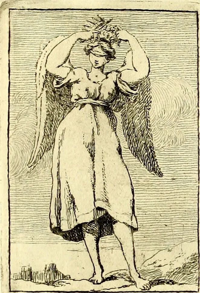 An illustration from Iconologie tirée de divers auteurs : ouvrage utile aux gens de lettres, aux poëtes, aux artistes, & généralement à tous les amateurs des beaux arts, 1759, leaf 52