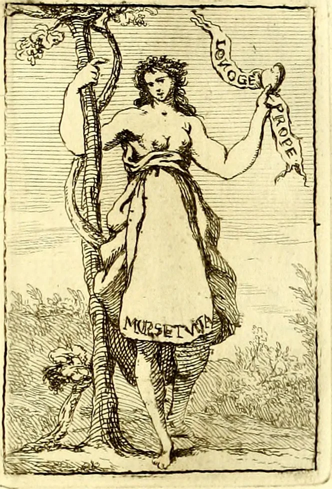 An illustration from Iconologie tirée de divers auteurs : ouvrage utile aux gens de lettres, aux poëtes, aux artistes, & généralement à tous les amateurs des beaux arts, 1759, leaf 56
