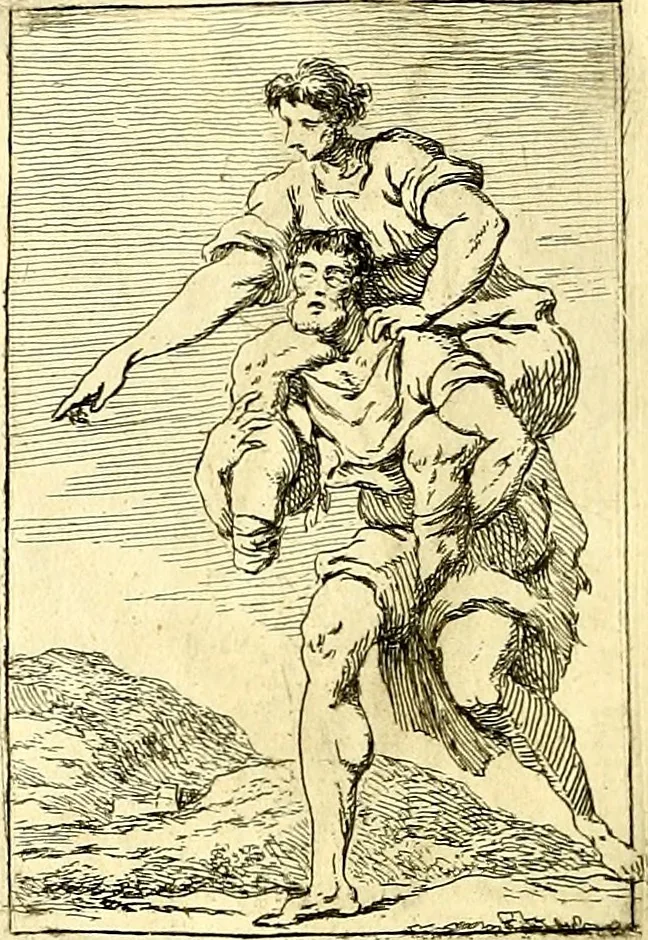 An illustration from Iconologie tirée de divers auteurs : ouvrage utile aux gens de lettres, aux poëtes, aux artistes, & généralement à tous les amateurs des beaux arts, 1759, leaf 57