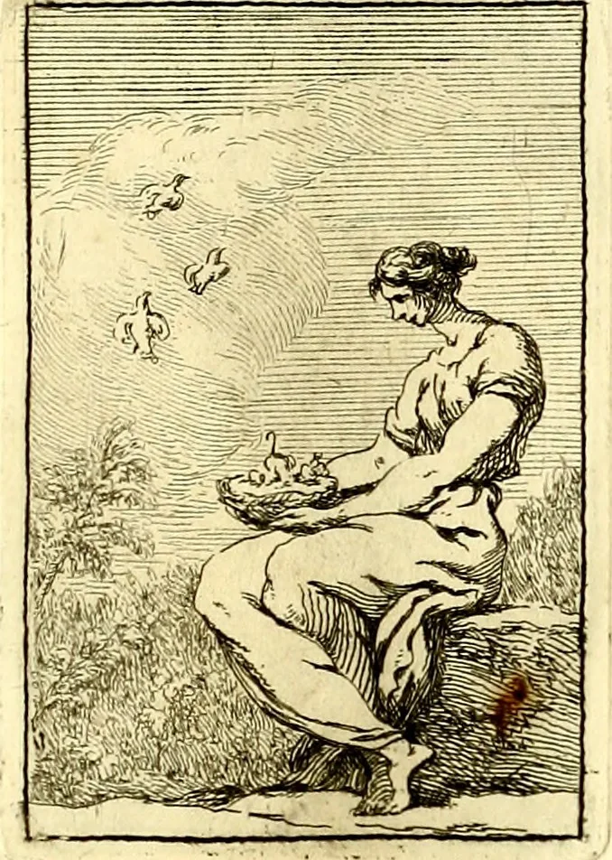 An illustration from Iconologie tirée de divers auteurs : ouvrage utile aux gens de lettres, aux poëtes, aux artistes, & généralement à tous les amateurs des beaux arts, 1759, leaf 58