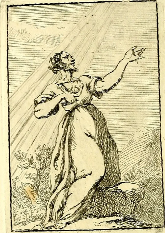 An illustration from Iconologie tirée de divers auteurs : ouvrage utile aux gens de lettres, aux poëtes, aux artistes, & généralement à tous les amateurs des beaux arts, 1759, leaf 59