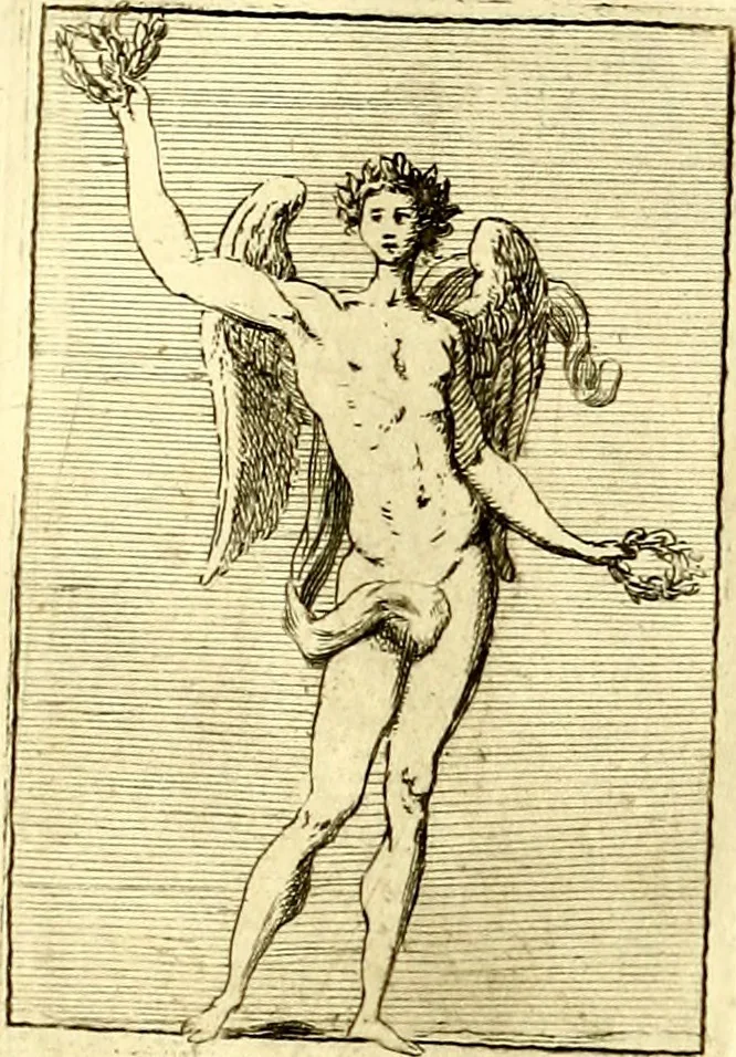 An illustration from Iconologie tirée de divers auteurs : ouvrage utile aux gens de lettres, aux poëtes, aux artistes, & généralement à tous les amateurs des beaux arts, 1759, leaf 60