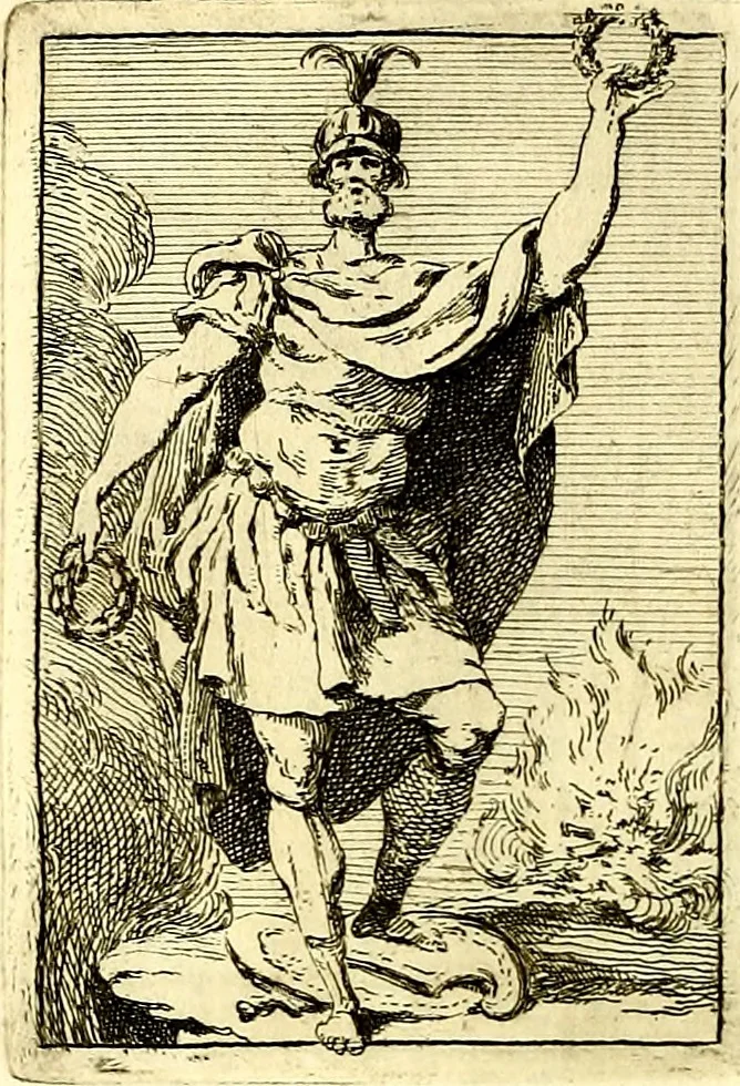 An illustration from Iconologie tirée de divers auteurs : ouvrage utile aux gens de lettres, aux poëtes, aux artistes, & généralement à tous les amateurs des beaux arts, 1759, leaf 63