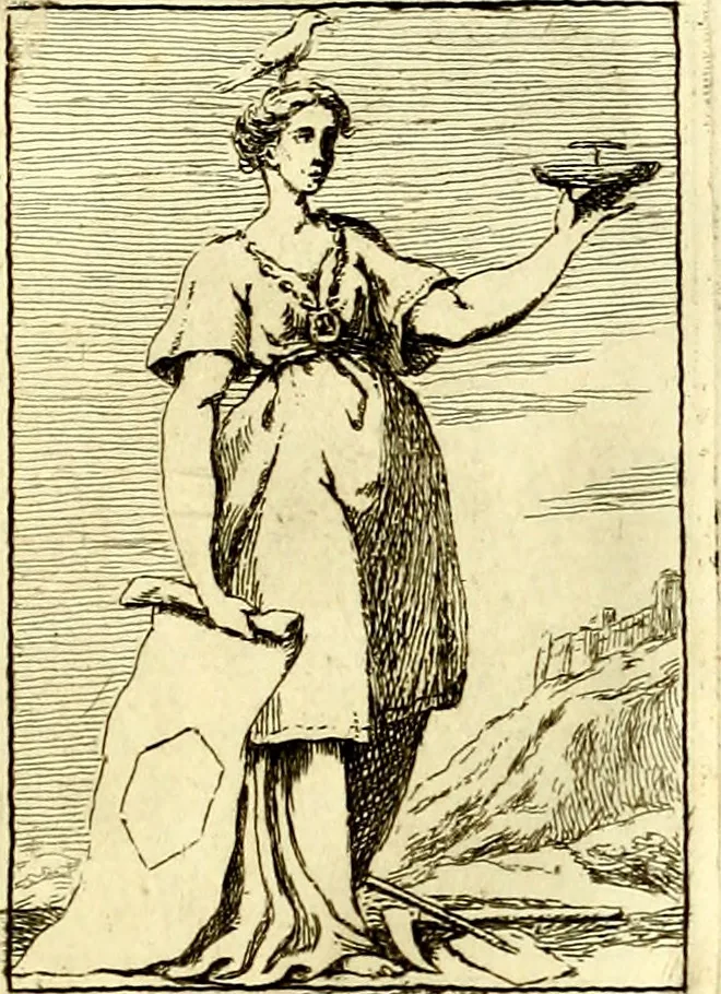 An illustration from Iconologie tirée de divers auteurs : ouvrage utile aux gens de lettres, aux poëtes, aux artistes, & généralement à tous les amateurs des beaux arts, 1759, leaf 66