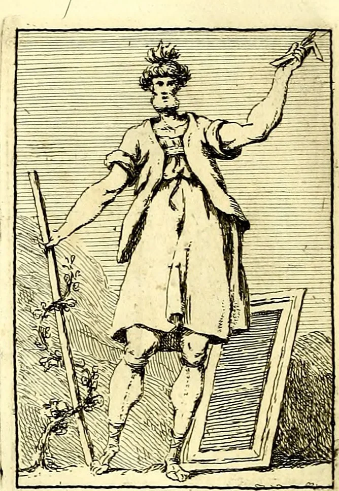 An illustration from Iconologie tirée de divers auteurs : ouvrage utile aux gens de lettres, aux poëtes, aux artistes, & généralement à tous les amateurs des beaux arts, 1759, leaf 71