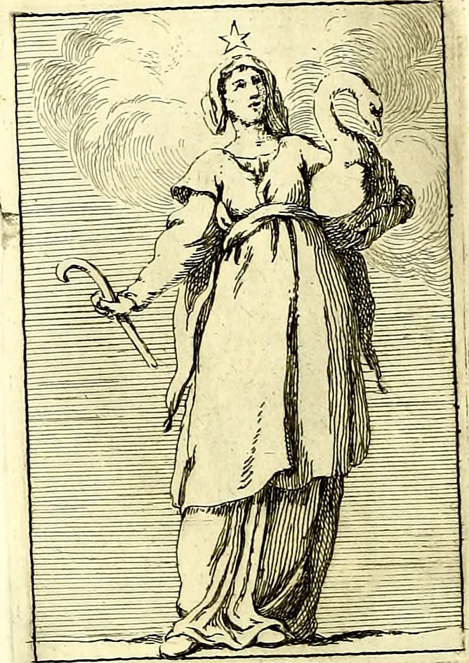 An illustration from Iconologie tirée de divers auteurs : ouvrage utile aux gens de lettres, aux poëtes, aux artistes, & généralement à tous les amateurs des beaux arts, 1759, leaf 79