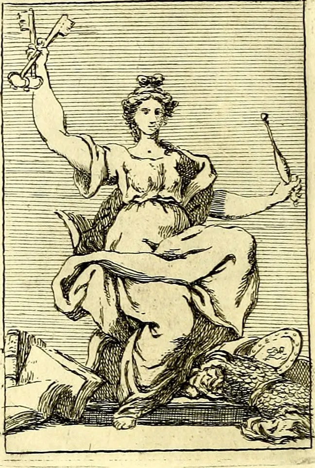 An illustration from Iconologie tirée de divers auteurs : ouvrage utile aux gens de lettres, aux poëtes, aux artistes, & généralement à tous les amateurs des beaux arts, 1759, leaf 83