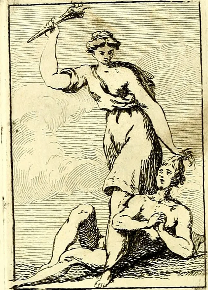 An illustration from Iconologie tirée de divers auteurs : ouvrage utile aux gens de lettres, aux poëtes, aux artistes, & généralement à tous les amateurs des beaux arts, 1759, leaf 99