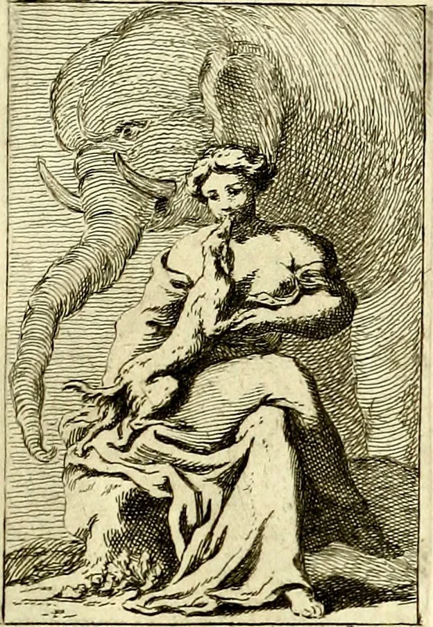 An illustration from Iconologie tirée de divers auteurs : ouvrage utile aux gens de lettres, aux poëtes, aux artistes, & généralement à tous les amateurs des beaux arts, 1759, leaf 100