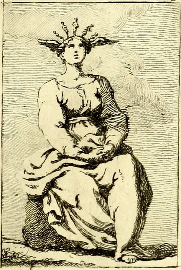 An illustration from Iconologie tirée de divers auteurs : ouvrage utile aux gens de lettres, aux poëtes, aux artistes, & généralement à tous les amateurs des beaux arts, 1759, leaf 110