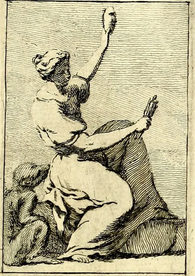 An illustration from Iconologie tirée de divers auteurs : ouvrage utile aux gens de lettres, aux poëtes, aux artistes, & généralement à tous les amateurs des beaux arts, 1759, leaf 112