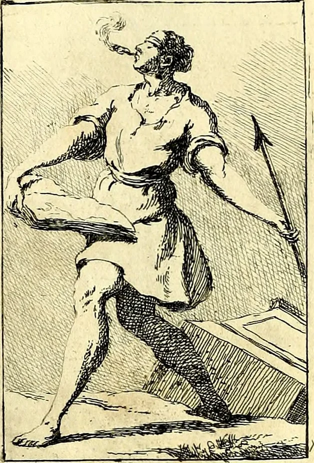 An illustration from Iconologie tirée de divers auteurs : ouvrage utile aux gens de lettres, aux poëtes, aux artistes, & généralement à tous les amateurs des beaux arts, 1759, leaf 117