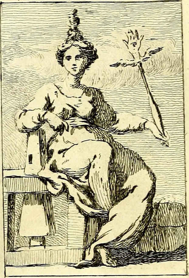 An illustration from Iconologie tirée de divers auteurs : ouvrage utile aux gens de lettres, aux poëtes, aux artistes, & généralement à tous les amateurs des beaux arts, 1759, leaf 125