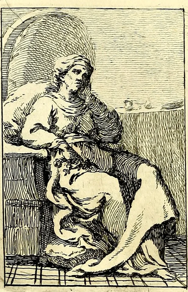 An illustration from Iconologie tirée de divers auteurs : ouvrage utile aux gens de lettres, aux poëtes, aux artistes, & généralement à tous les amateurs des beaux arts, 1759, leaf 127