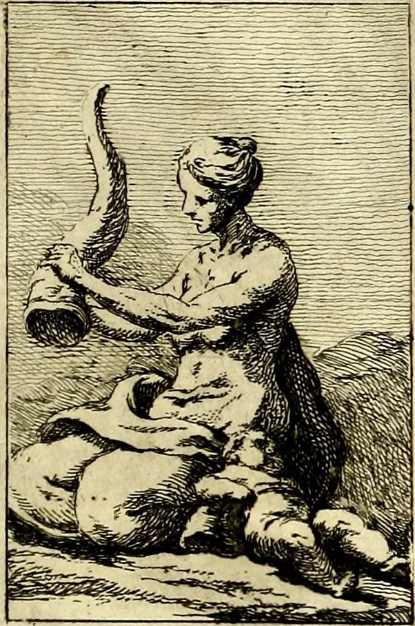 An illustration from Iconologie tirée de divers auteurs : ouvrage utile aux gens de lettres, aux poëtes, aux artistes, & généralement à tous les amateurs des beaux arts, 1759, leaf 128
