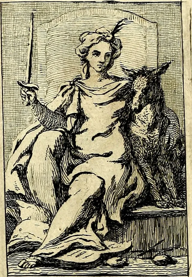 An illustration from Iconologie tirée de divers auteurs : ouvrage utile aux gens de lettres, aux poëtes, aux artistes, & généralement à tous les amateurs des beaux arts, 1759, leaf 133