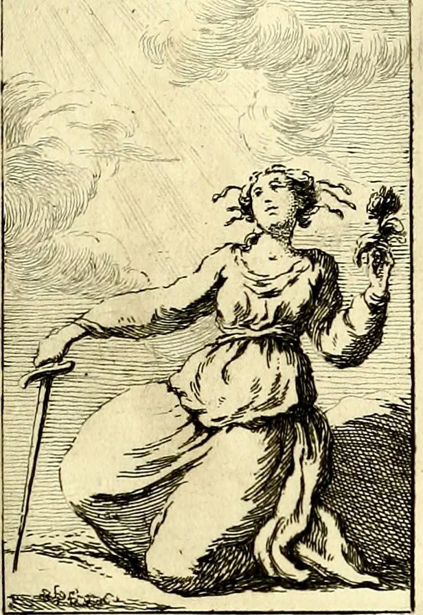 An illustration from Iconologie tirée de divers auteurs : ouvrage utile aux gens de lettres, aux poëtes, aux artistes, & généralement à tous les amateurs des beaux arts, 1759, leaf 136