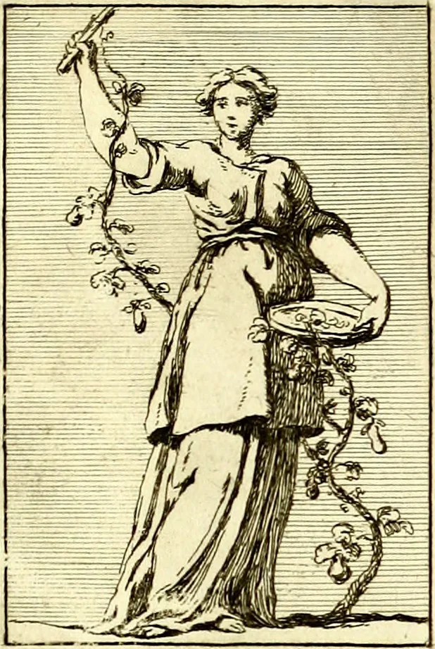 An illustration from Iconologie tirée de divers auteurs : ouvrage utile aux gens de lettres, aux poëtes, aux artistes, & généralement à tous les amateurs des beaux arts, 1759, leaf 14